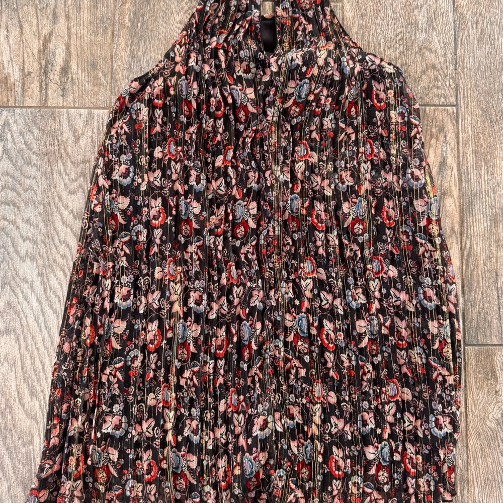 Rare Editions Black and Pink Floral Top